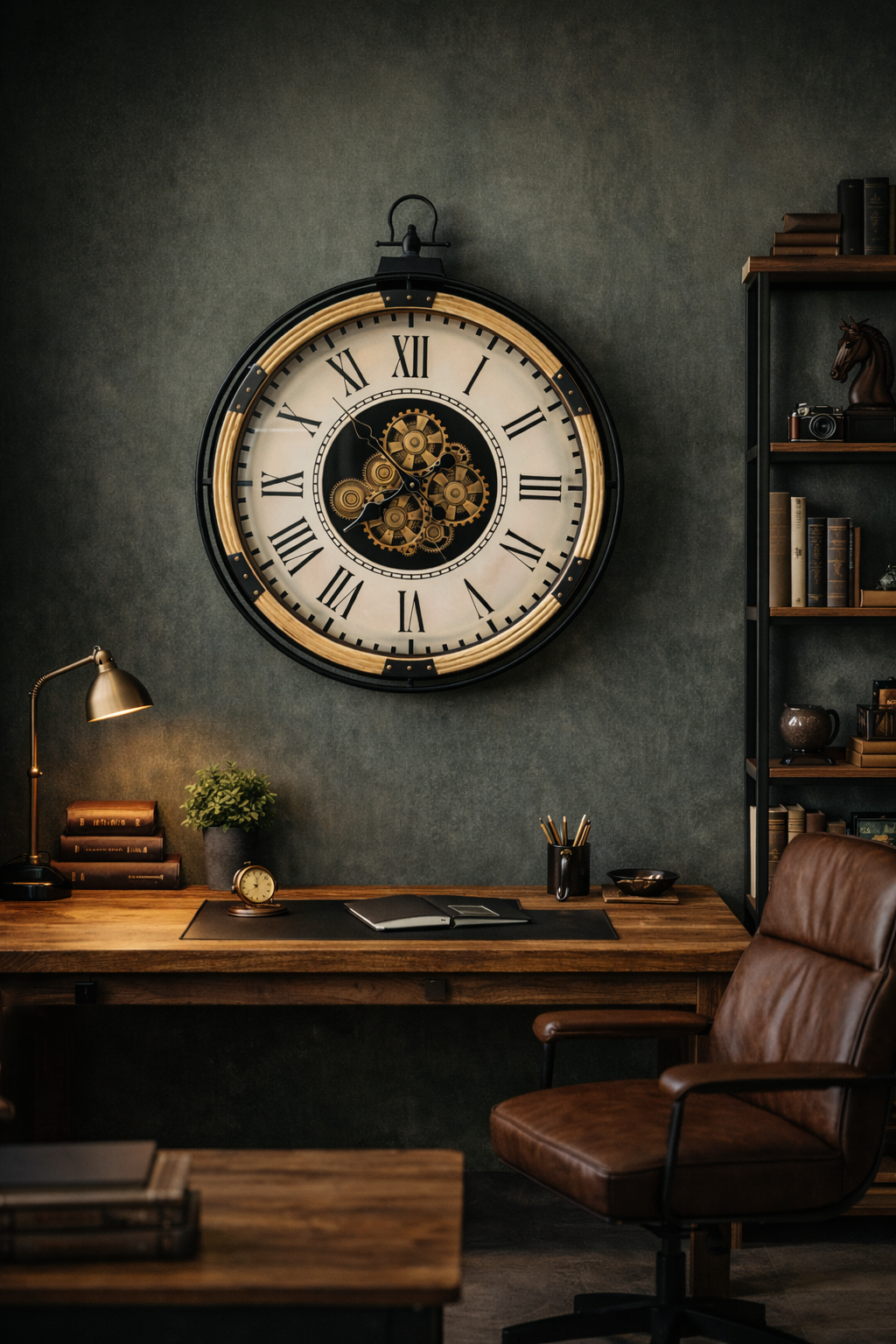 Vintage Gear Wall Clock