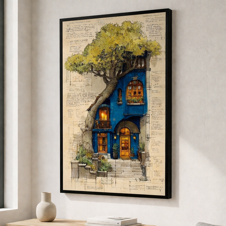Architectural Tree House Framed Wall Art