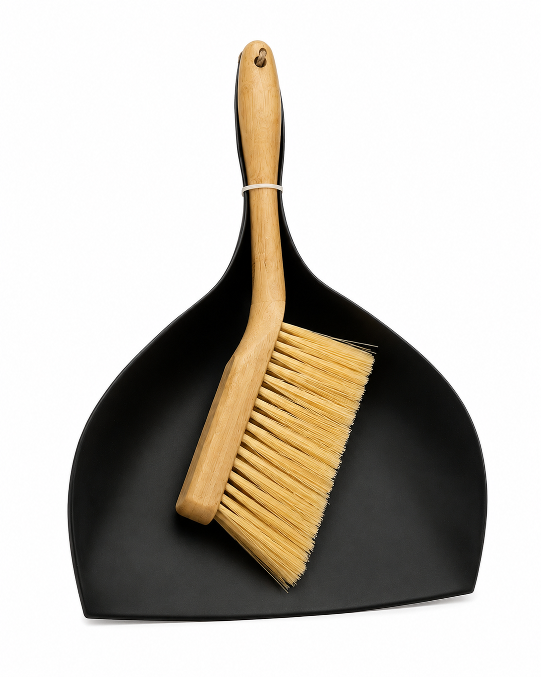 Wooden Hand Brush & Dustpan Cleaning Set