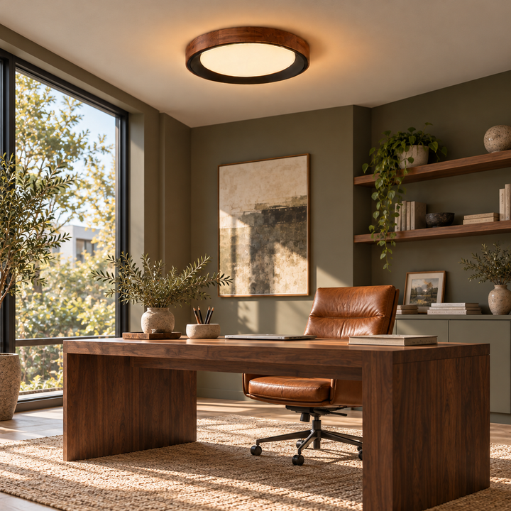 Modern Two-Tone Circular Ceiling Light