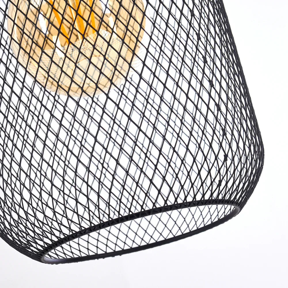 Industrial Multi-Mesh Pendant Light