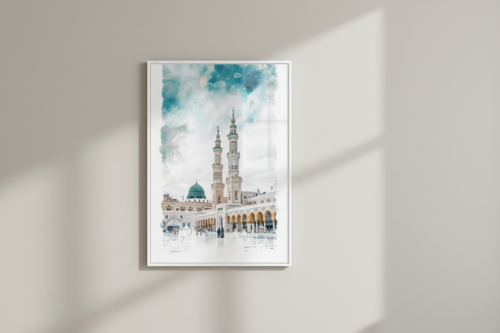 Prophet Mosque Medina Islamic Canvas Wall Art