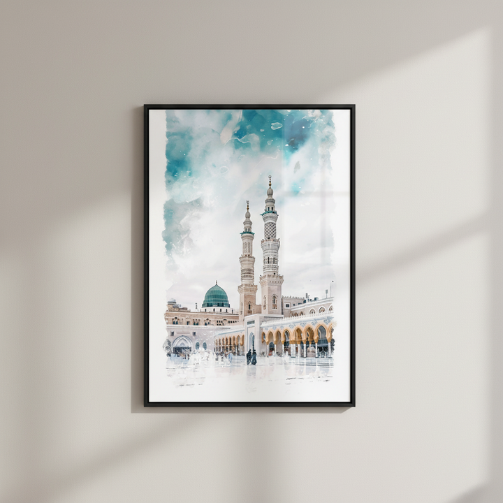 Prophet Mosque Medina Islamic Canvas Wall Art
