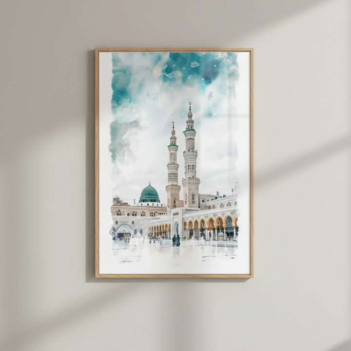 Prophet Mosque Medina Islamic Canvas Wall Art