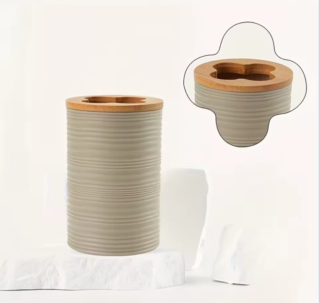 Minimal White Bathroom Accessory Set