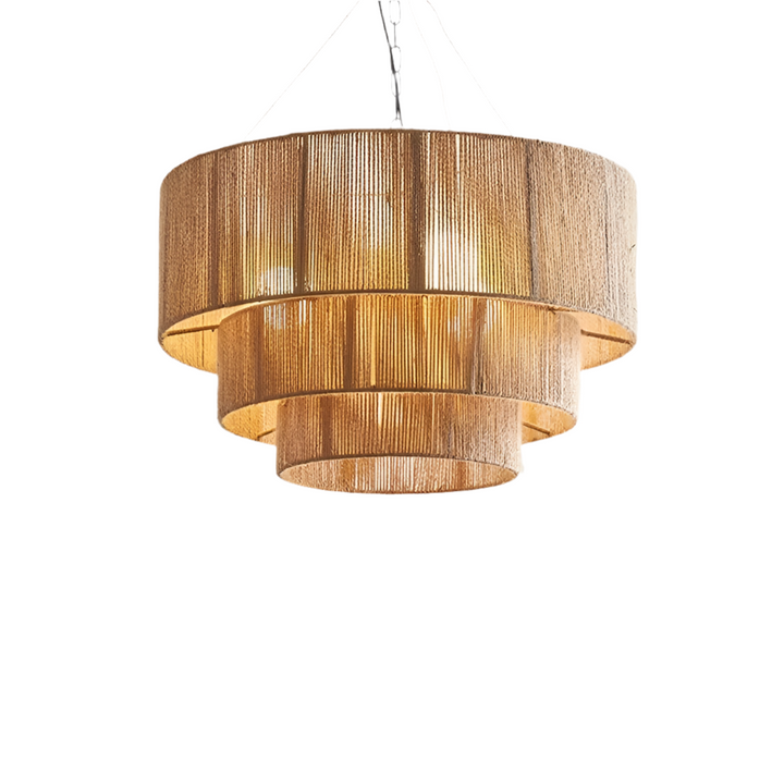 Layered Drum Pendant Light