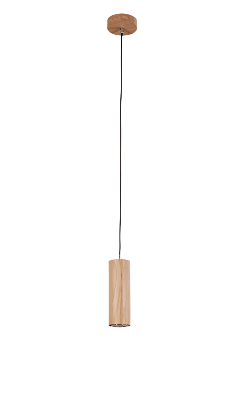 Rustic Quad Wooden Cylinder Pendant Light