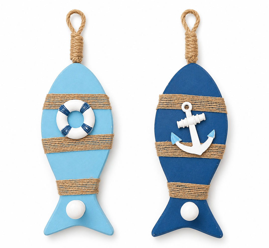 Coastal Fish Key Holder set of 2