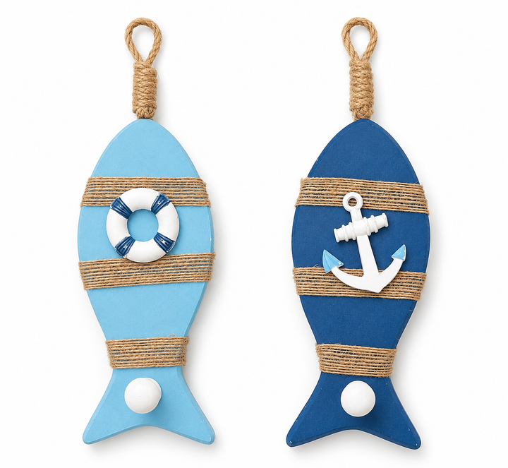 Coastal Fish Key Holder set of 2