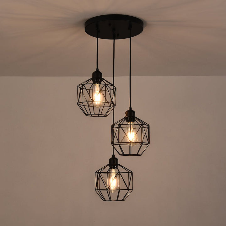 Geometric Cage Pendant Light