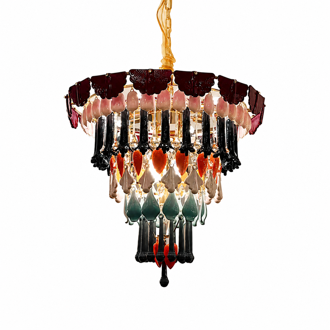 Bohemian Ceramic Tassel Chandelier