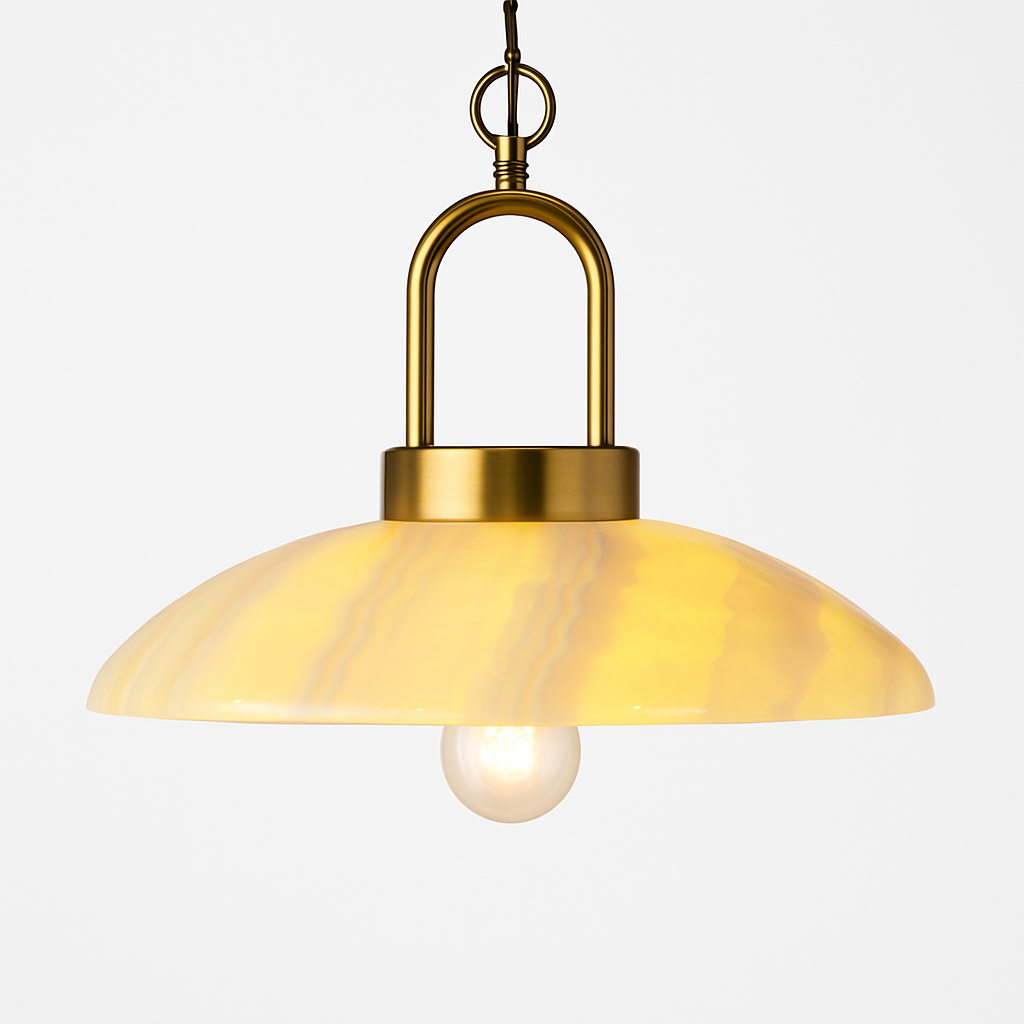 Warm Alabaster Pendant Light