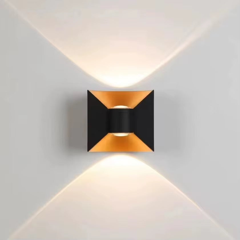 Geometric Black Wall Light