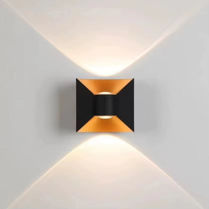Geometric Black Wall Light