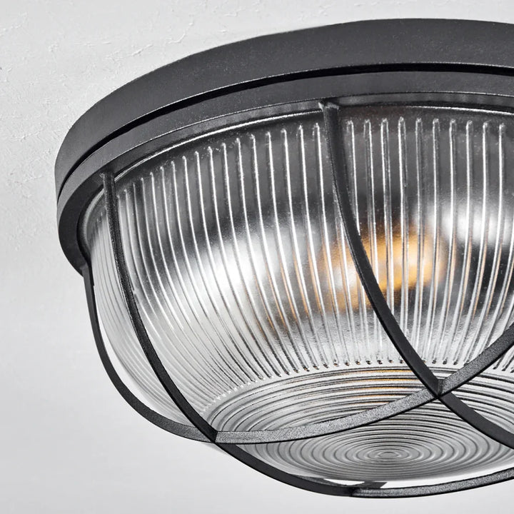 Industrial Black Cage Ceiling Light