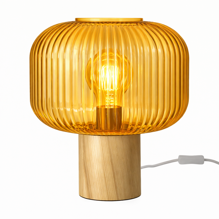 Scandinavian Ribbed Table Lamp