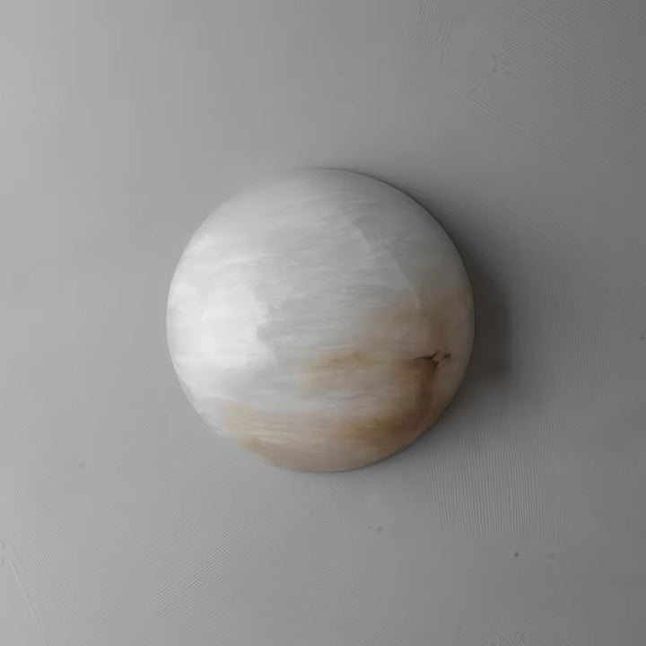 Minimal Spanish Alabaster Wall Sconce