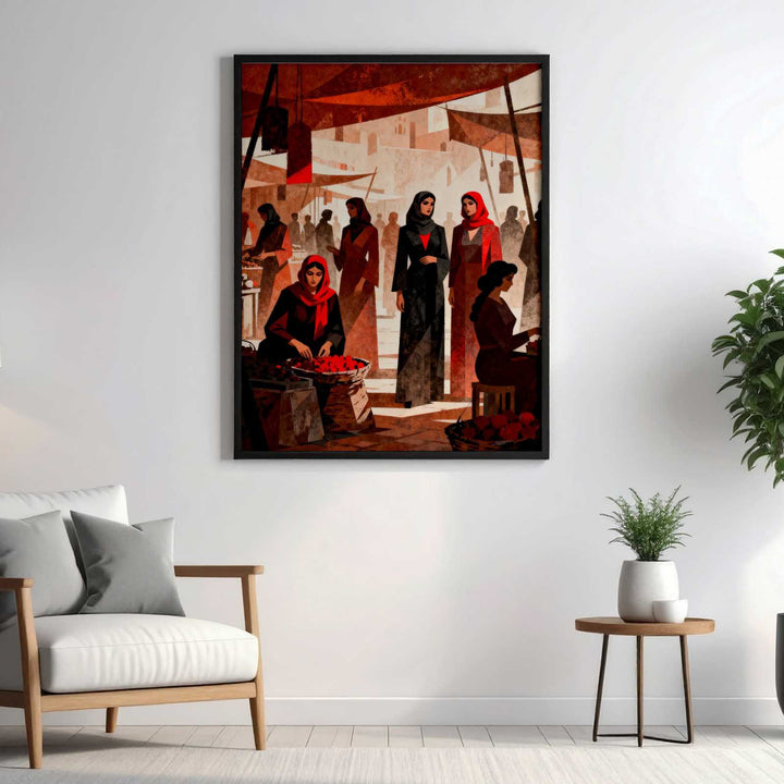 Arab Market Elegance Wall Art