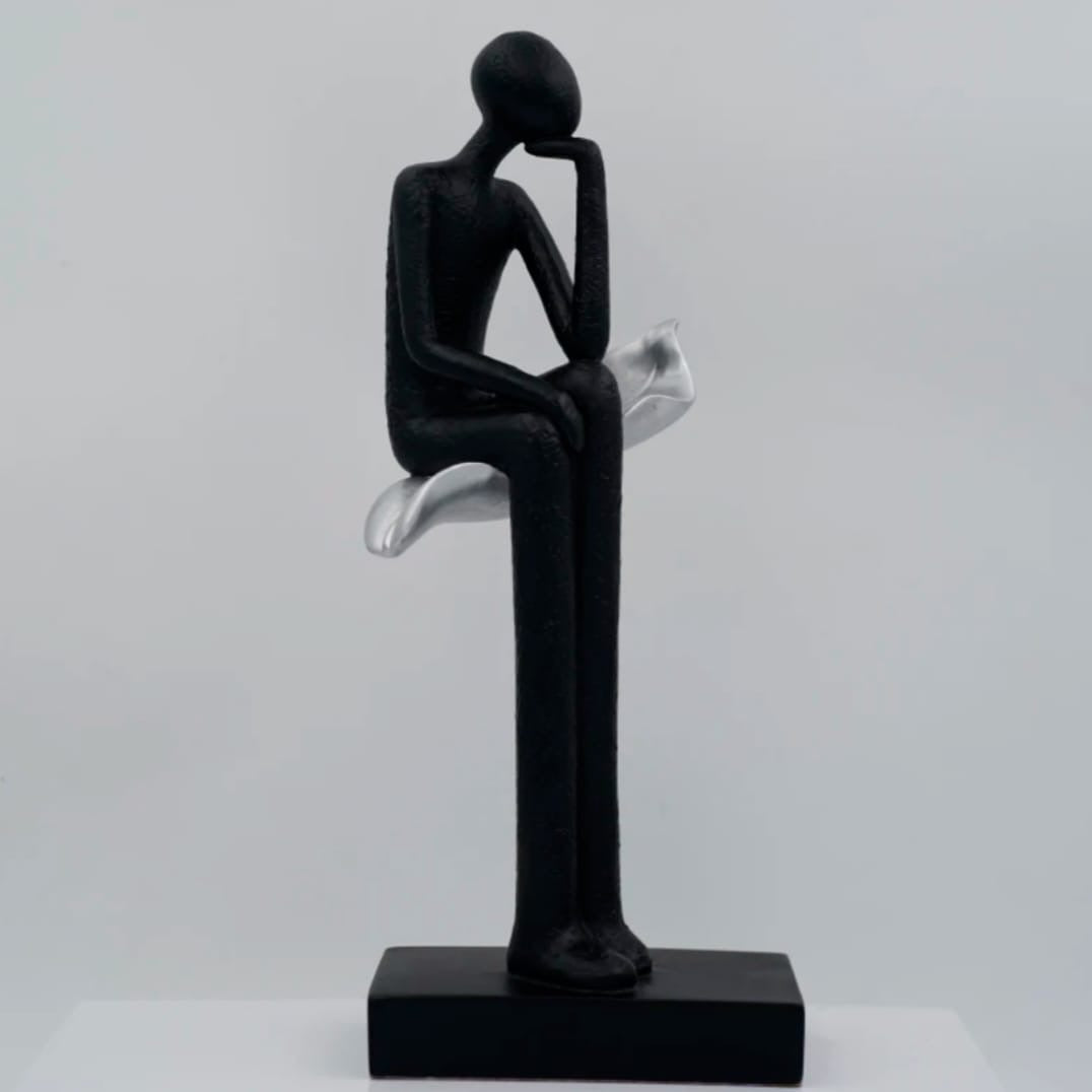 Abstract Thinking Figure Sculpture