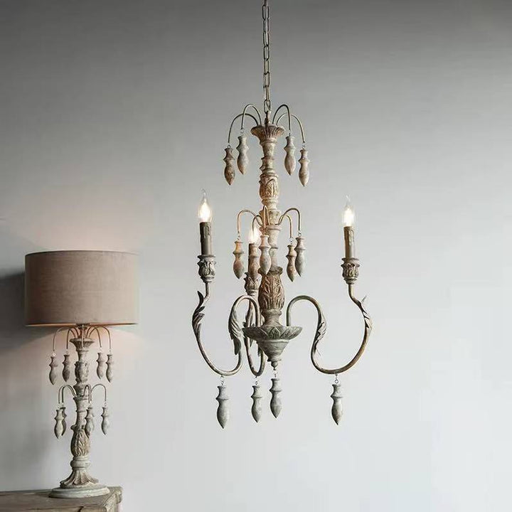 Rustic Chandelier in several sizes for Rooms and High Ceilings