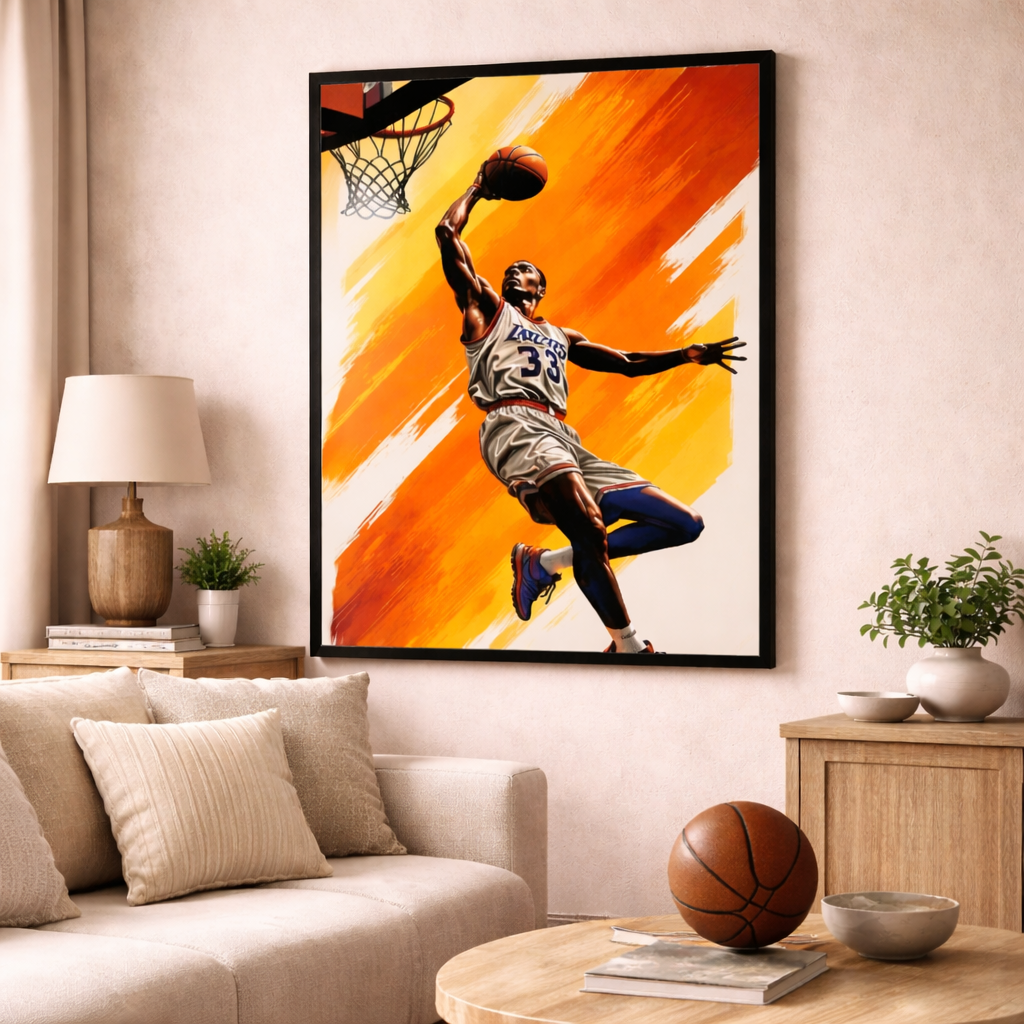 Basketball Dunk Canvas