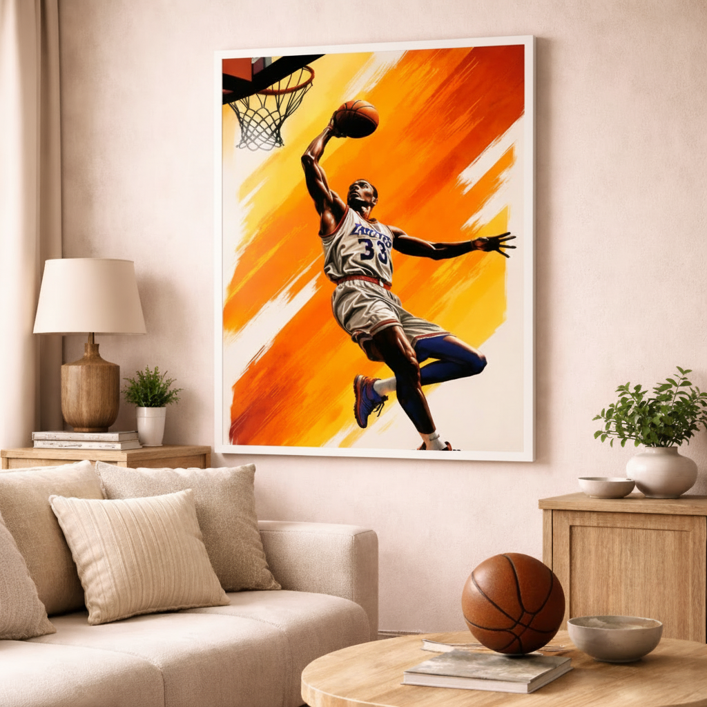 Basketball Dunk Canvas