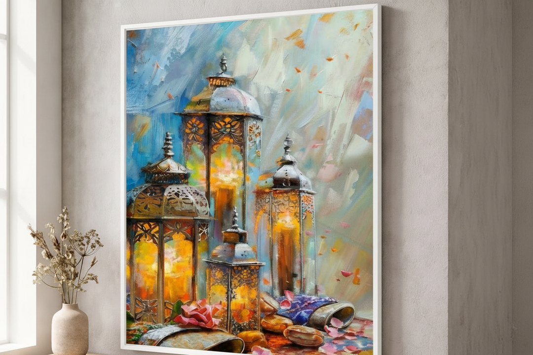 Ramadan Lanterns Canvas Wall Art