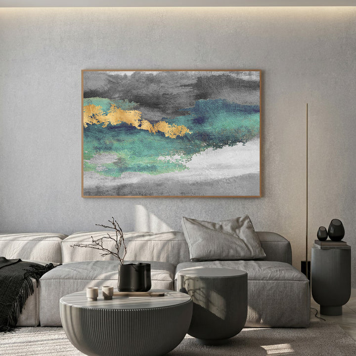 Modern botanical framed canvas wall art for stylish home decor