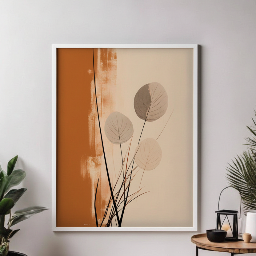 Minimal Botanical Neutral Wall Art