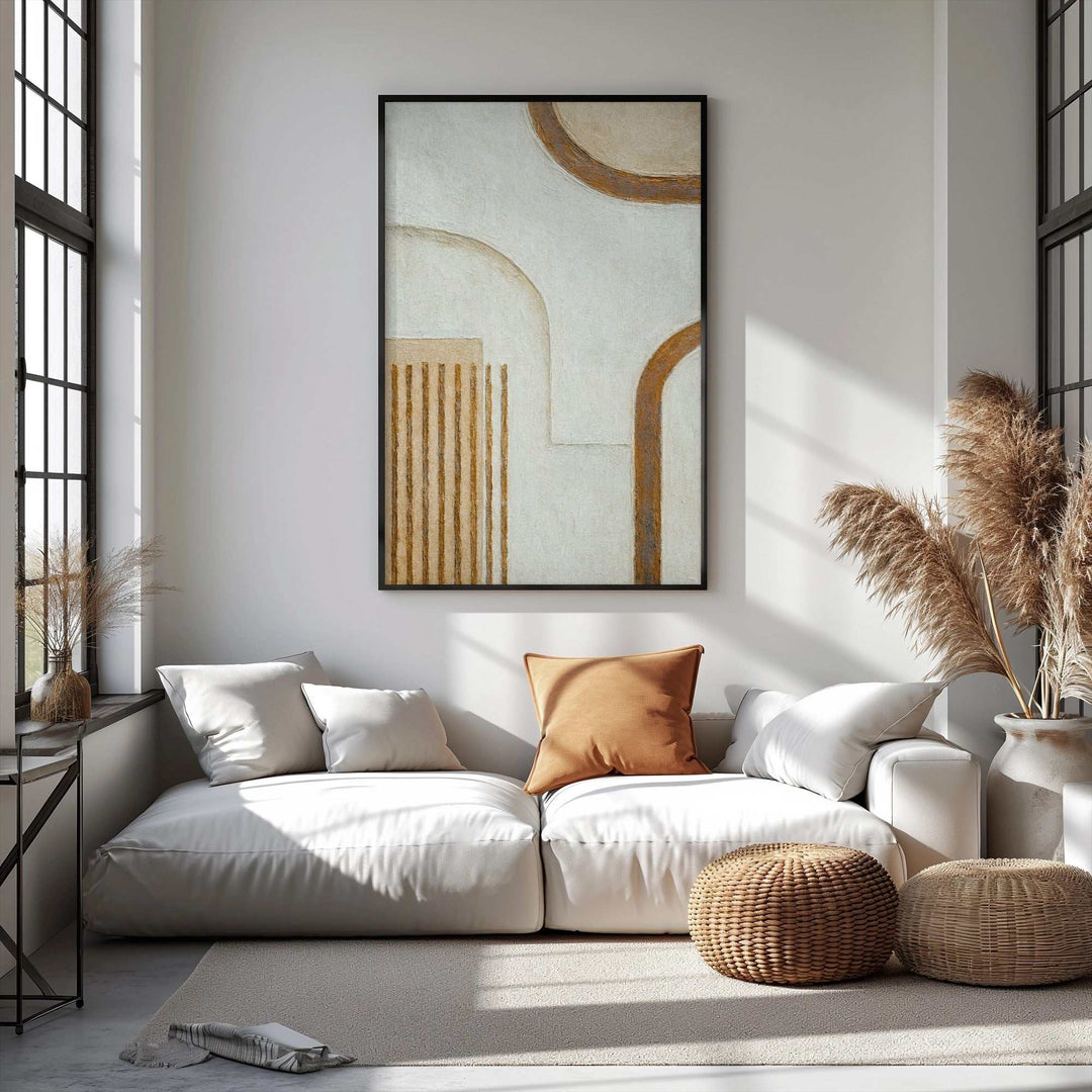 Neutral Abstract Arch Wall Art