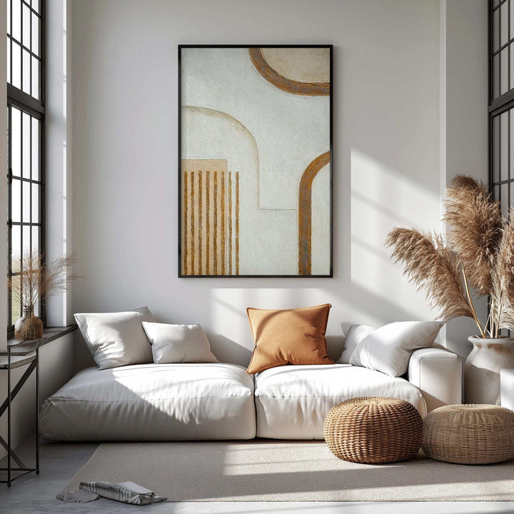 Neutral Abstract Arch Wall Art