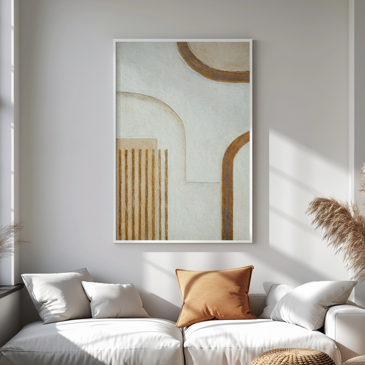 Neutral Abstract Arch Wall Art