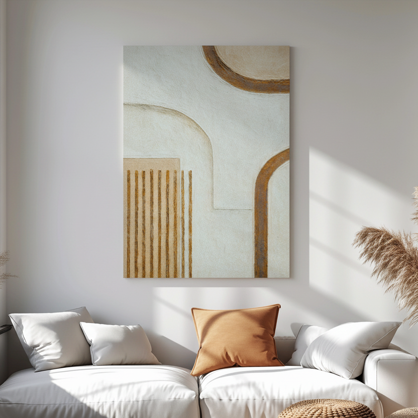 Neutral Abstract Arch Wall Art