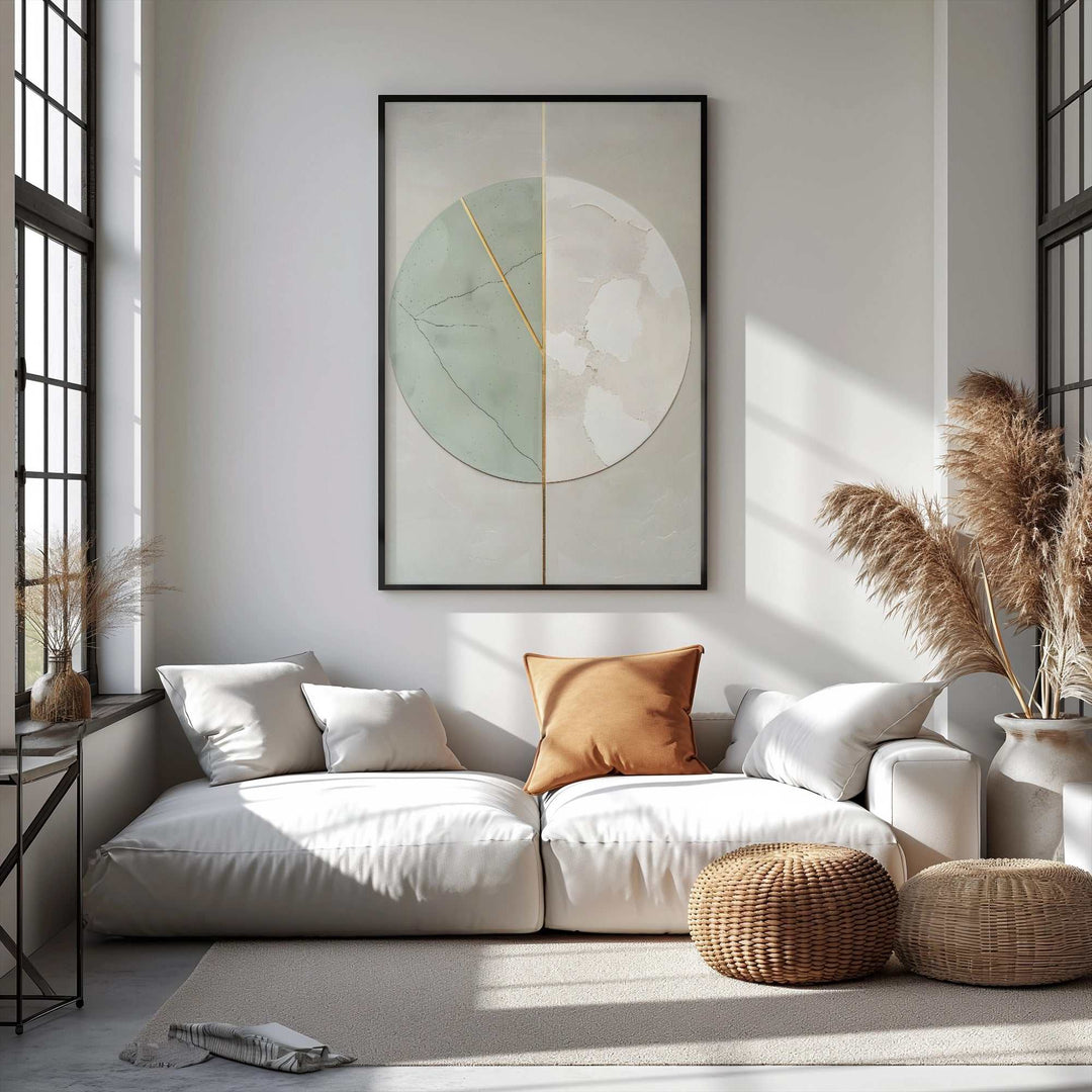 Minimal Geometric Circle Wall Art