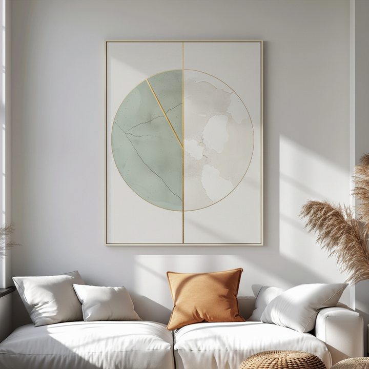 Minimal Geometric Circle Wall Art