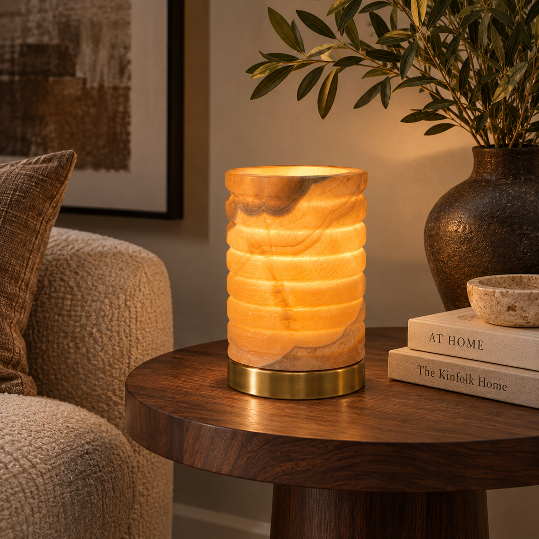 Alabaster Stone Table Lamp