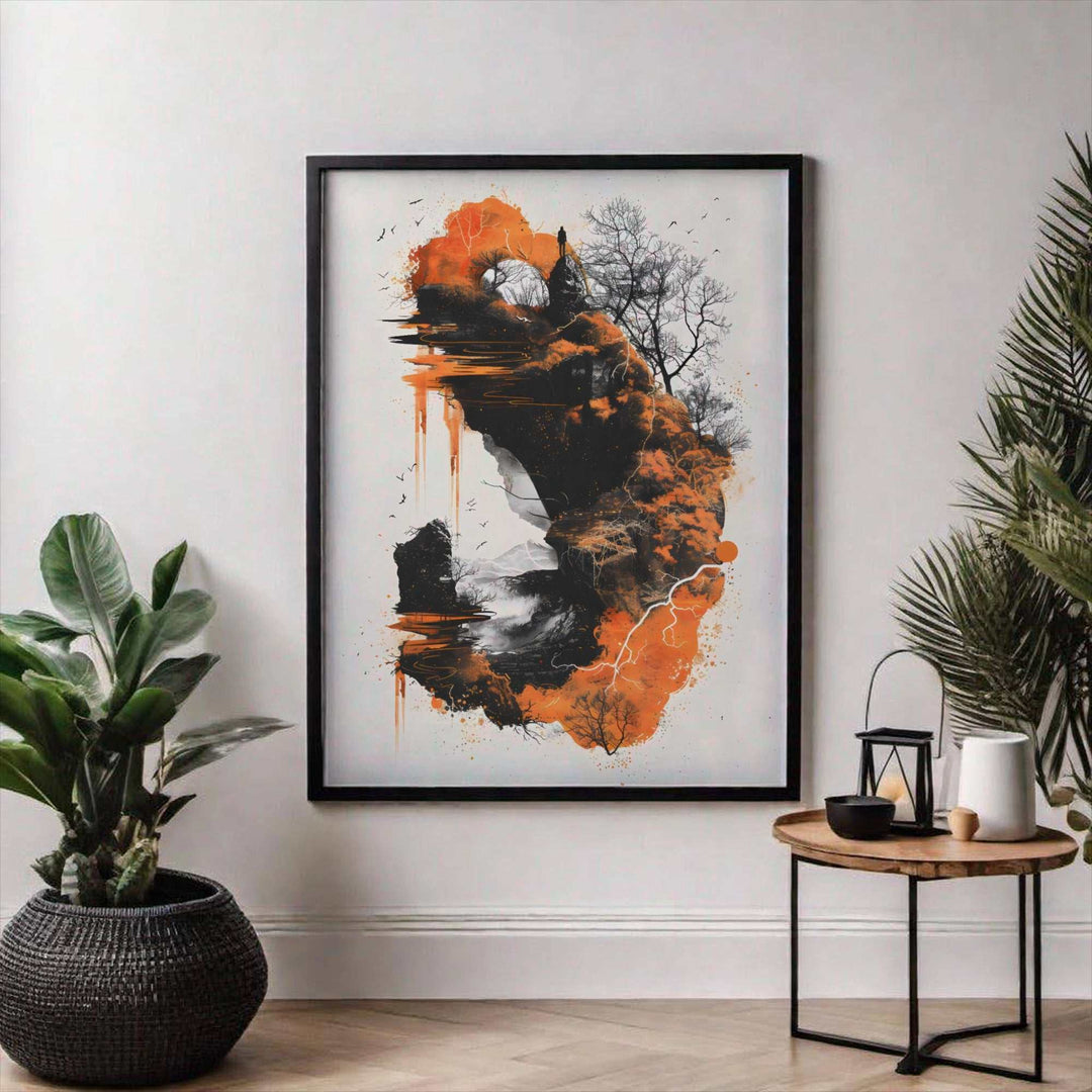 Abstract Nature Silhouette Art