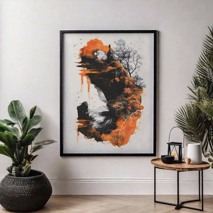 Abstract Nature Silhouette Art