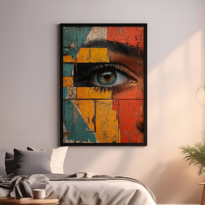 Modern Abstract Eye Portrait Art