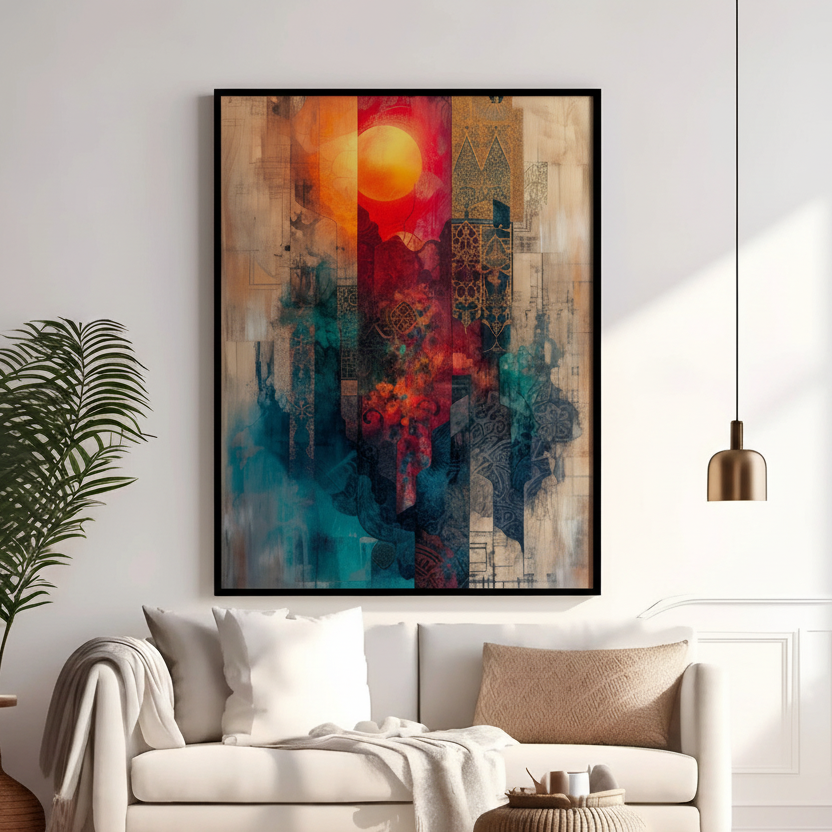 Abstract Artistic Portrait Fusion