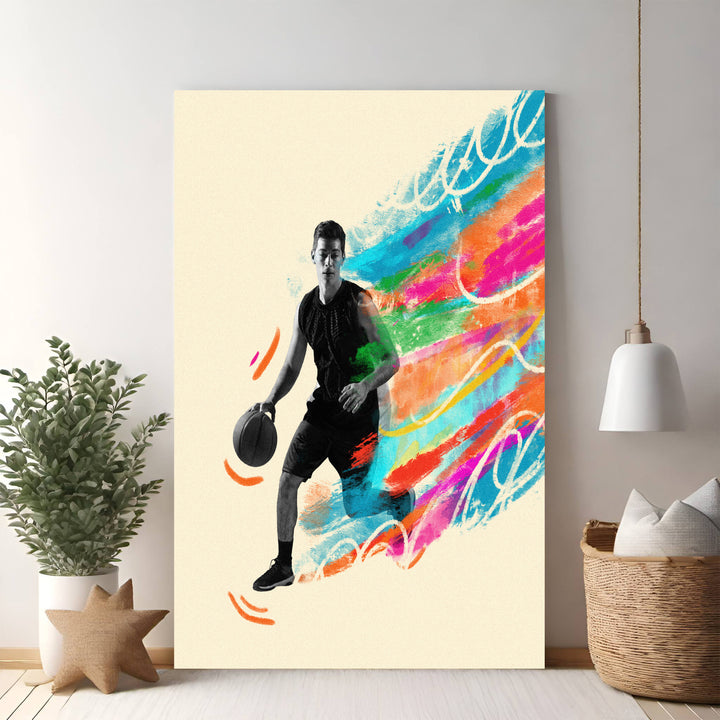 Dynamic Basketball Player Art Print