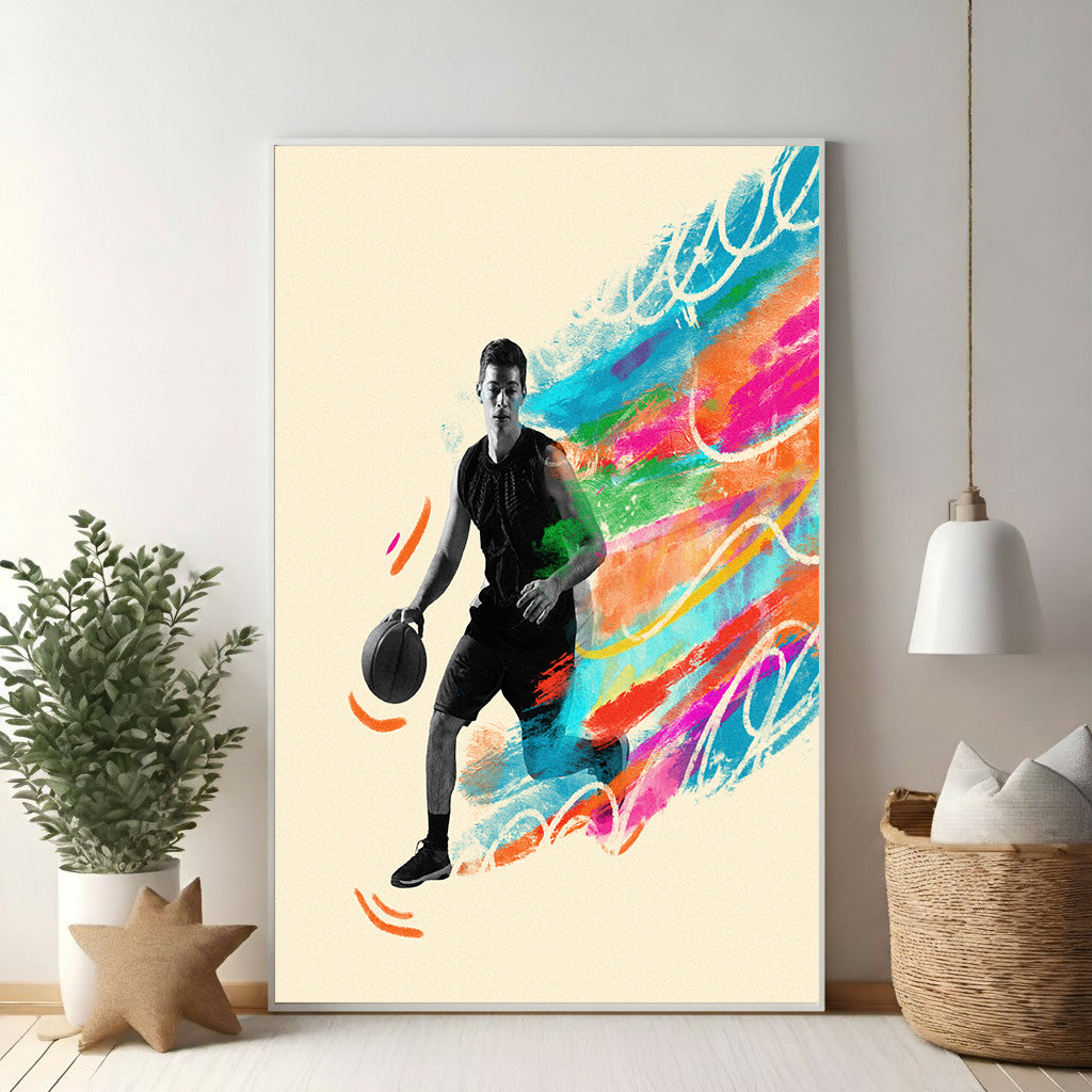 Dynamic Basketball Player Art Print