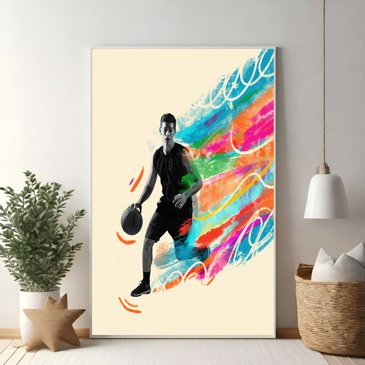 Dynamic Basketball Player Art Print