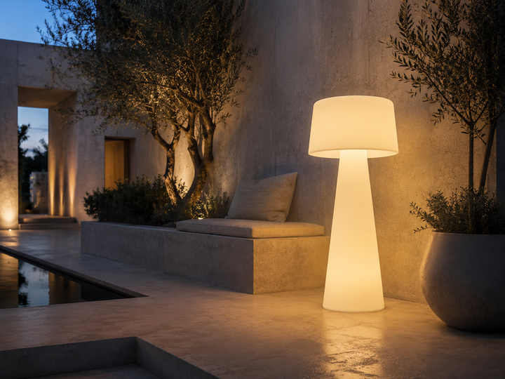Modern Sculptural LED outdoor Floor Lamp