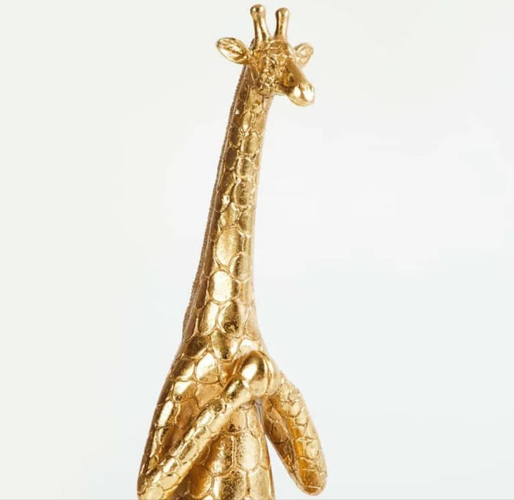Gold Giraffe Yoga Statue(1 piece)