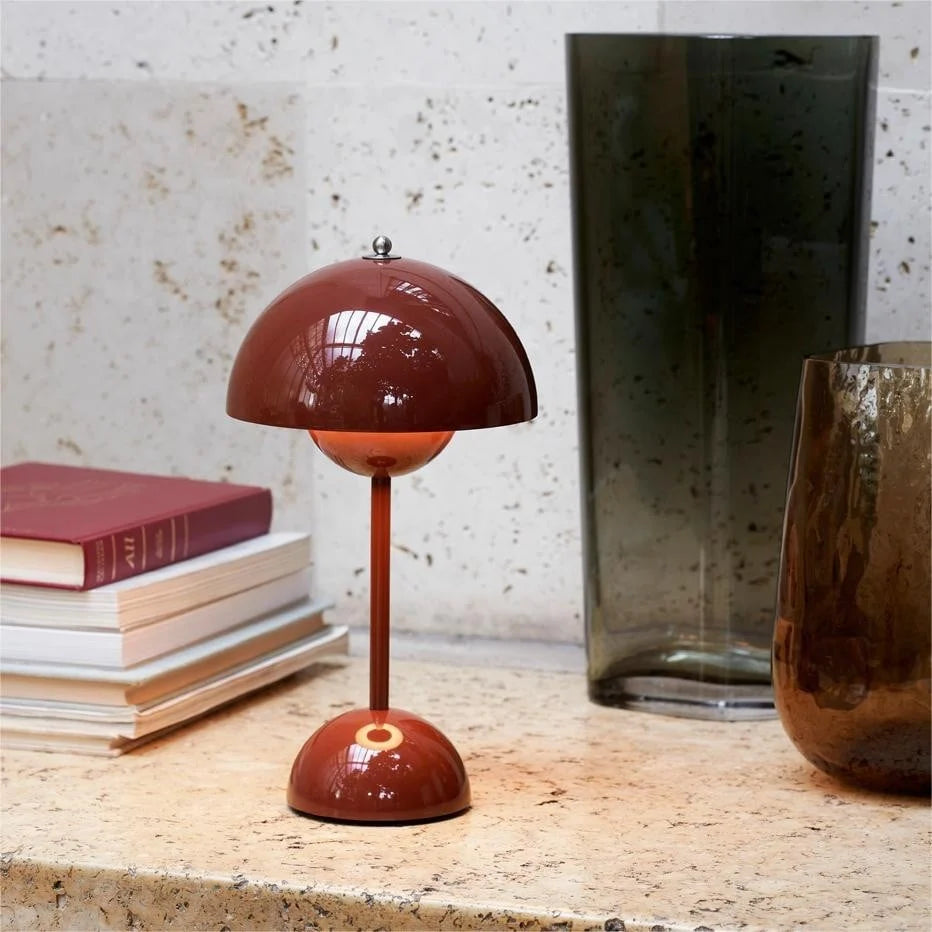 🍄 Modern Mushroom Dome RECHARGEABLE Table Lamp – Retro Charm Meets Contemporary Style