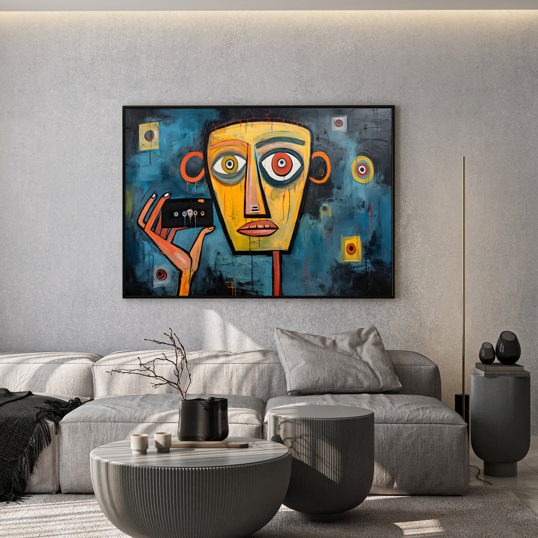 Earthy Abstract Floral Canvas Wall Art
