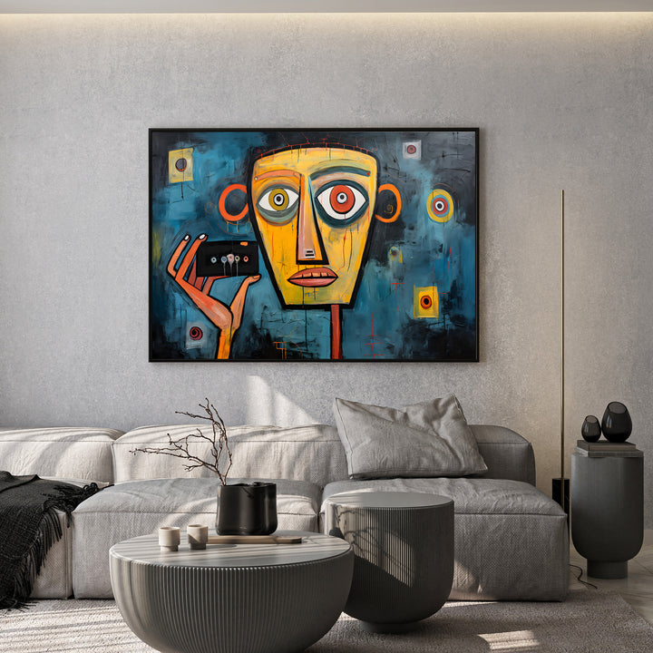 Earthy Abstract Floral Canvas Wall Art