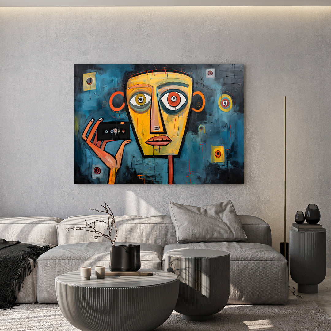 Earthy Abstract Floral Canvas Wall Art