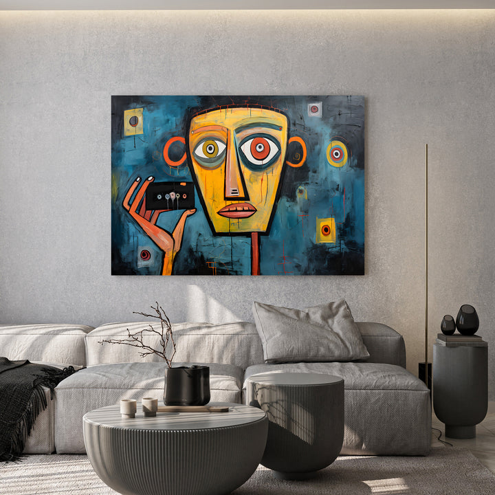 Earthy Abstract Floral Canvas Wall Art